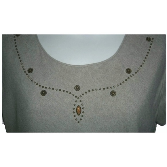 Hampton Dress Co Vintage 90’s Studded Jewel Earthy Boho Cottage Academia Preppy - Picture 5 of 12